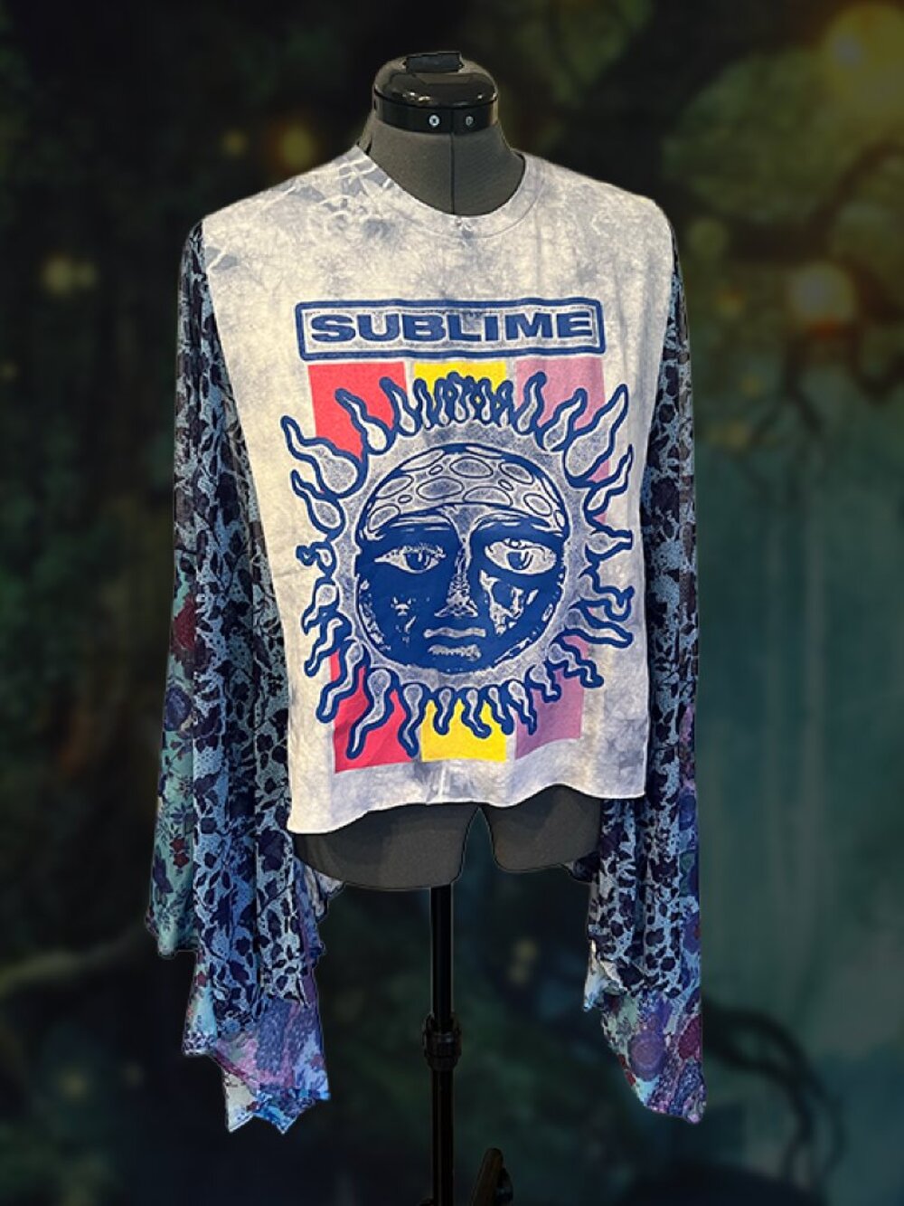 Sublime Upcycled Poncho Top | Festival Kimono Sleeve Patchwork One of a Kind